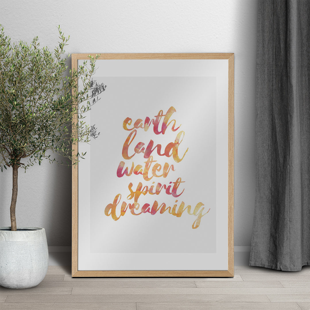 Earth Dreaming (orange/yellow)