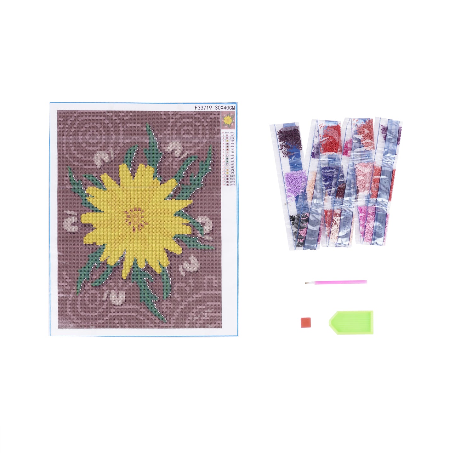 Diamond Dot Art | Murnong (Yam Daisy)