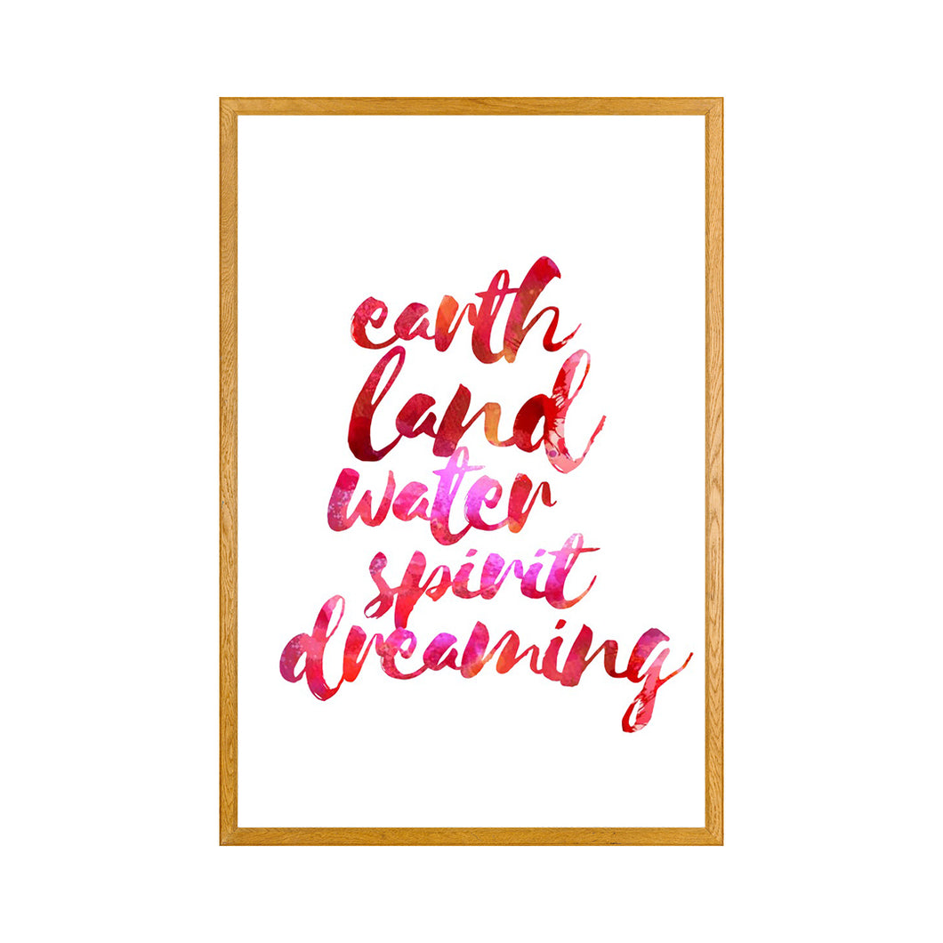 Earth Dreaming (red/pink)