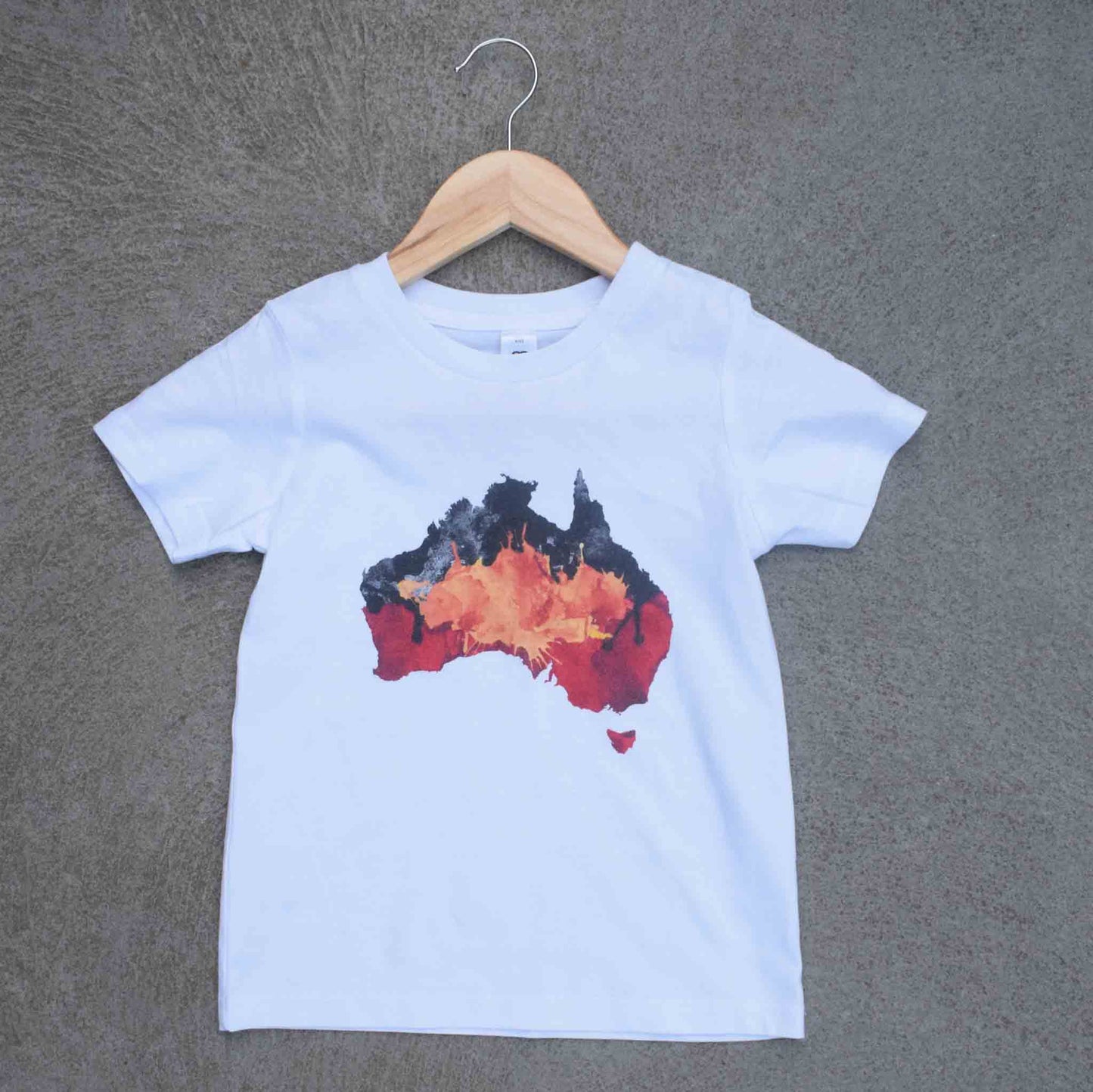 Aboriginal Australia Kids Tee White