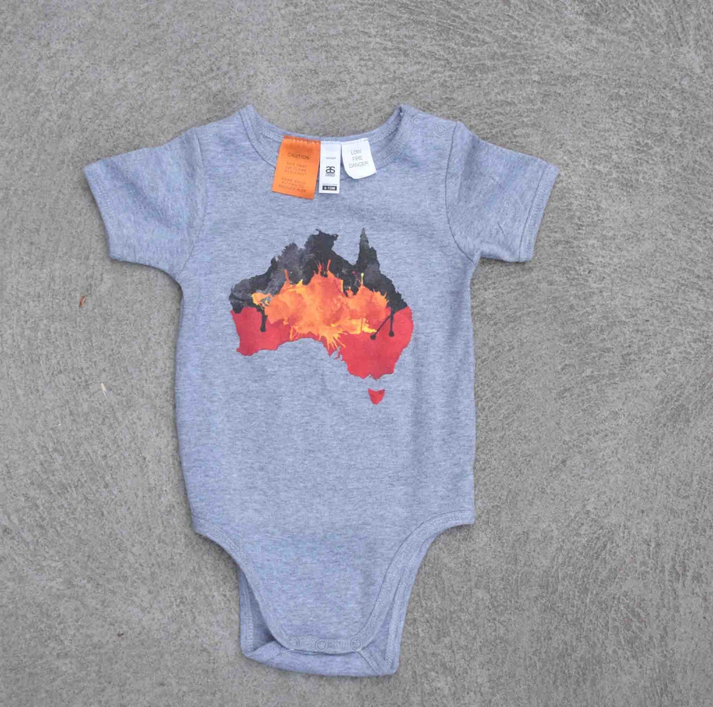 Aboriginal Australia Baby Onesie Grey